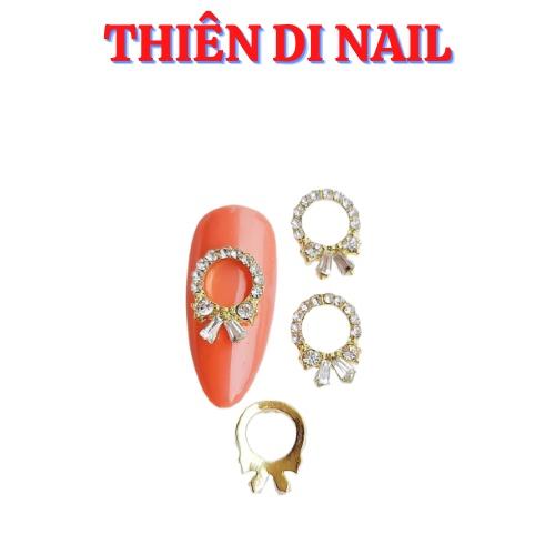Phụ kiện đính móng tay cao cấp, charm nơ đá gắn móngThiên Di Nail
