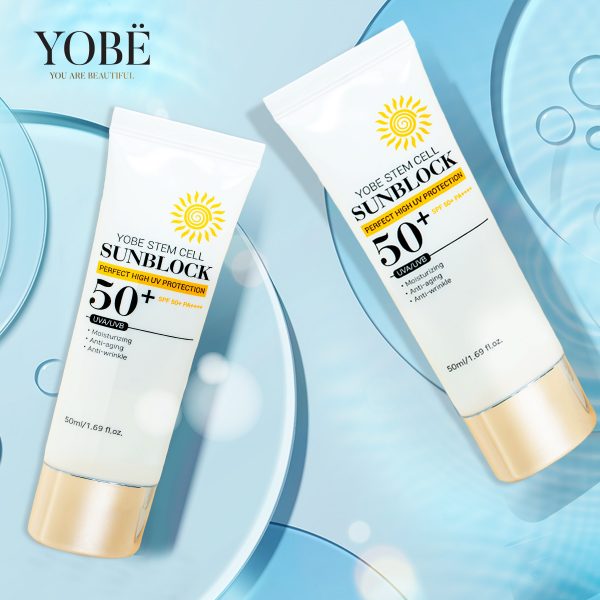 KEM CHỐNG NẮNG TẾ BÀO GỐC THẤM NHANH THOÁNG DA YOBE CELL SUNBLOCK 50ML