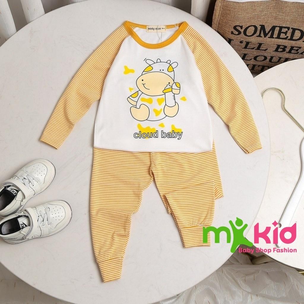 Bộ thu đông cho bé ️ Bộ dài tay Minkymom dài tay cho bé trai bé gái chất cotton co dãn và thấm hút mồ hôi tốt