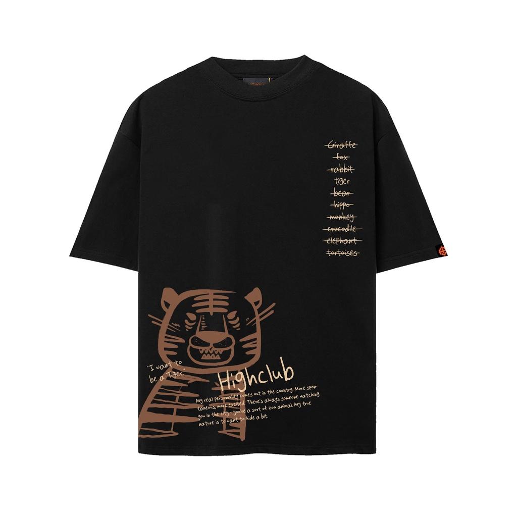 Áo Thun THE ZOO Tay Lỡ Unisex Nam/Nữ Đen/Trắng Cổ Tròn - HIGHCLUB