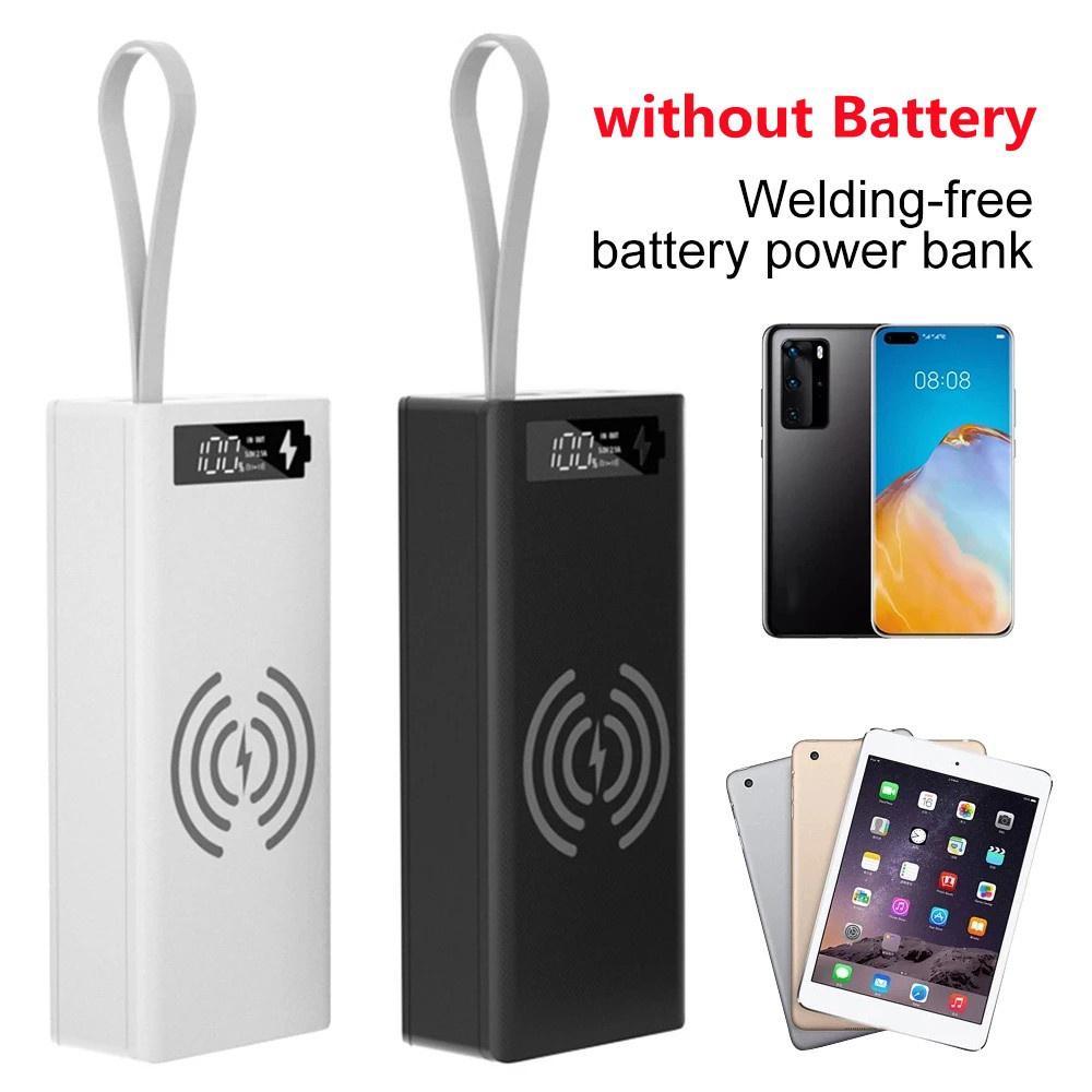 Vỏ Sạc Dự Phòng Không Dây Usb Kép 16x18650 Siêu Bền Cho Điện Thoại Di Động DIY