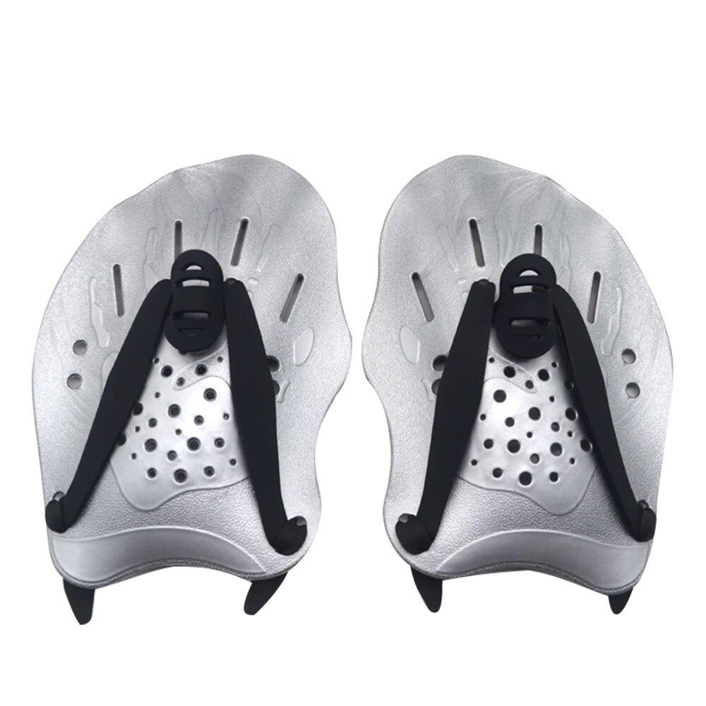 1 Pair Swimming Paddles Training Adjustable Hand Webbed Gloves Padel Fins Flippers for Adult Men Women Kids