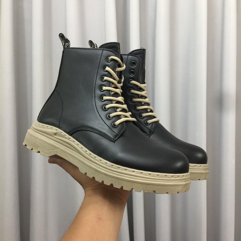 ( Có video chi tiết ) - Giày cao cổ - Bốt cổ cao dr martens phiên bản đế đen và đế kem 2021 INF - R779