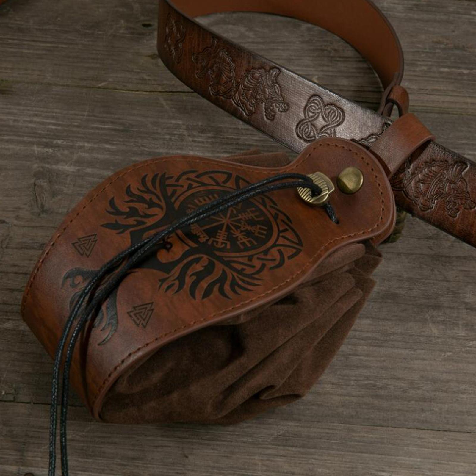 1PC Vintage Purse Accessories PU Leather Portable Waist Bag for Gift