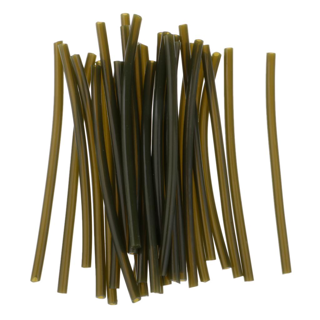 30Pcs Fishing Rigs Tube Sleeves Heat Shrink Tube for Carp Rigs Pike Fishing