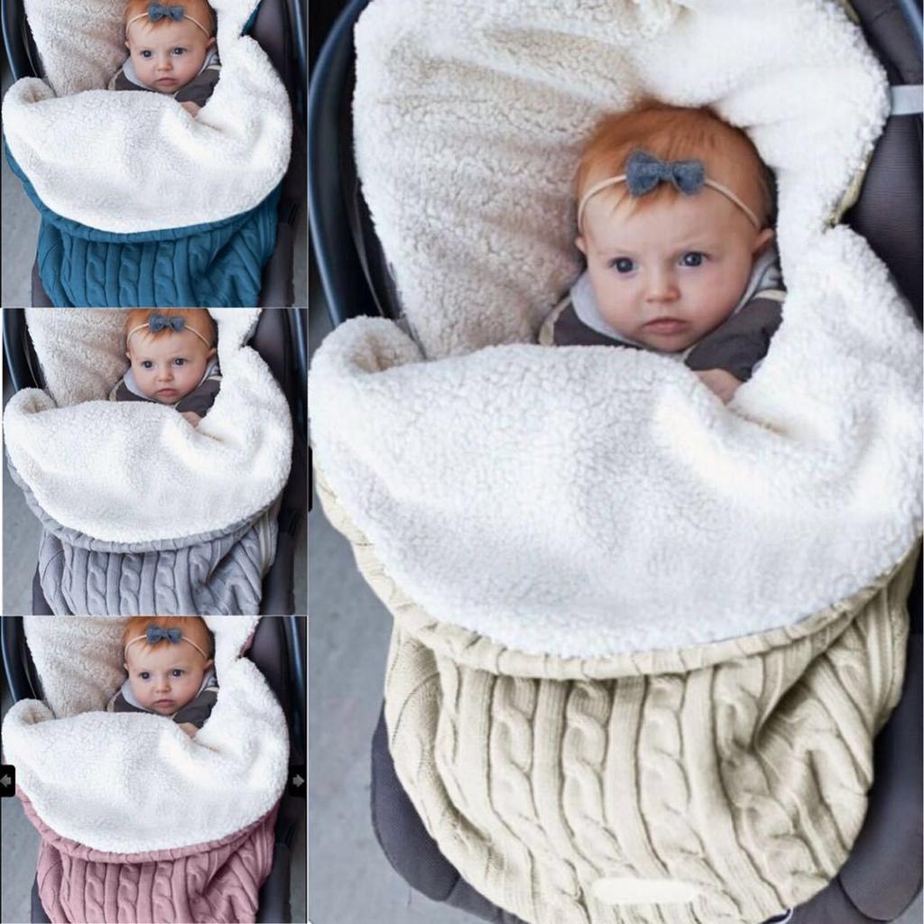 Infant Baby Swaddle Sleeping Bag Soft Sleep Bag Baby Stroller Wrap Sleeping Bags