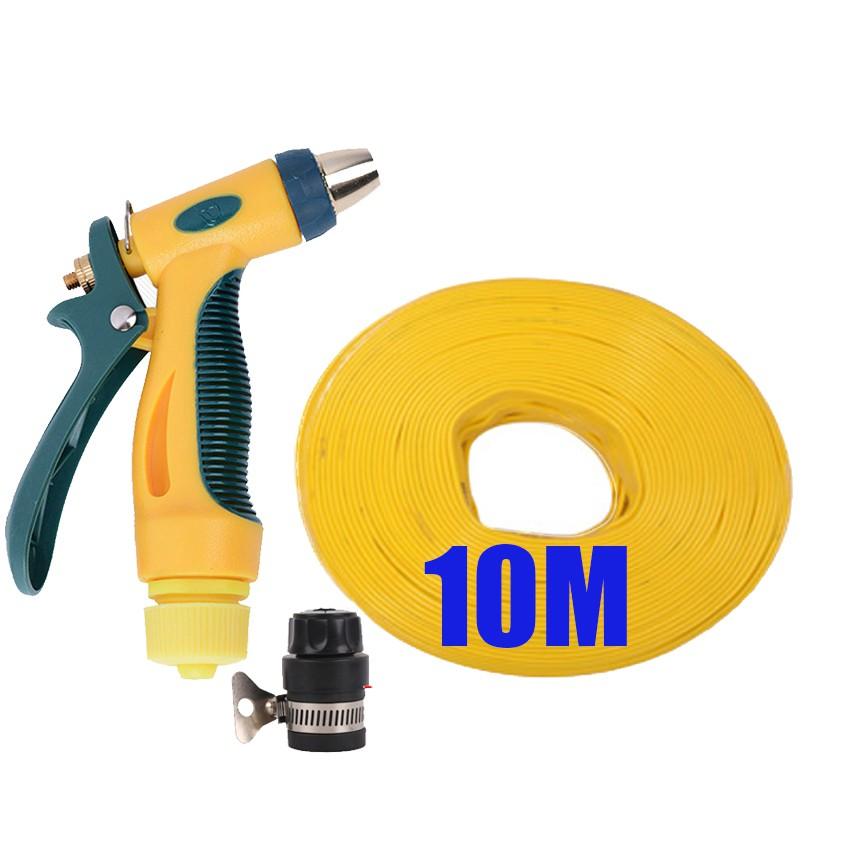 Bộ dây vòi xịt nước rửa xe,tưới cây tăng áp 3 lần 7-10m