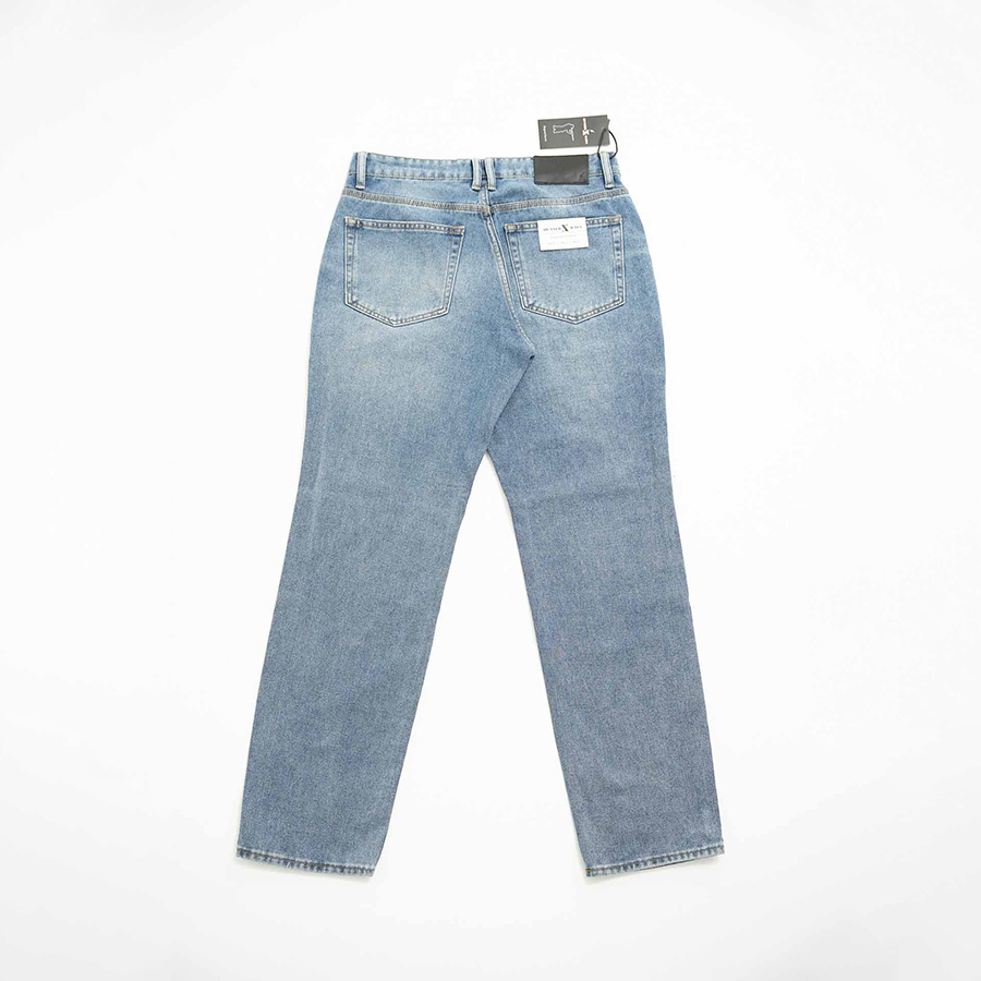 Quần Jeans Nam Cao Cấp HUNTER X-RAYS  Form Straight Cotton Màu Xanh Đậm - Hunter X-Rays D24