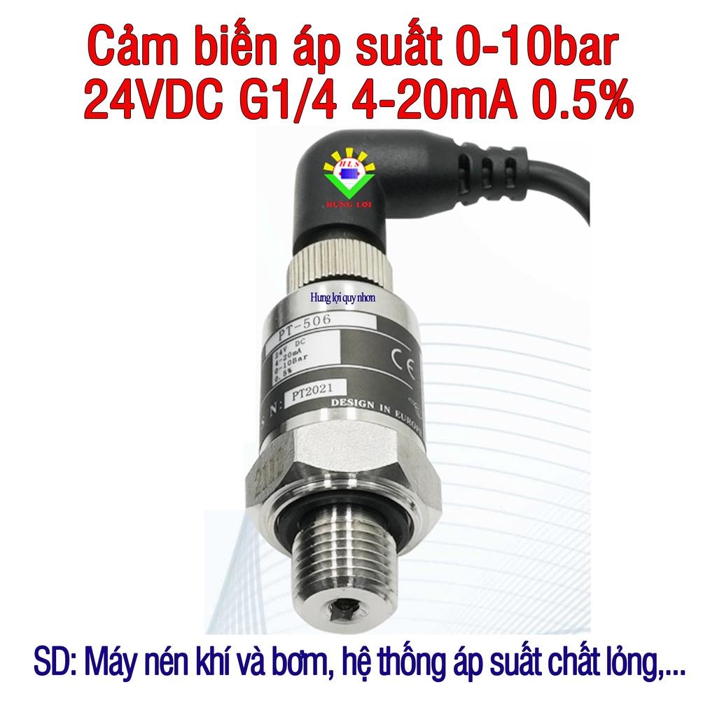 Cảm biến áp suất 0-10bar 24VDC G1/4 4-20mA 0.5%