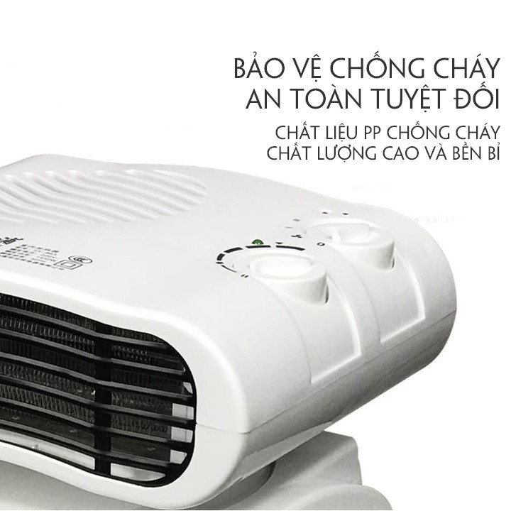 Quạt Sưởi Để Bàn MiNi Có Quay