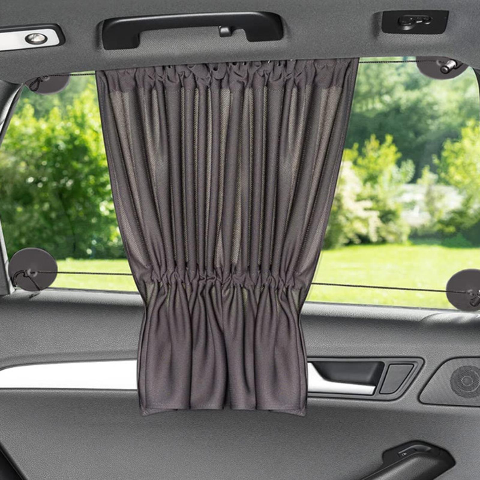 2Pcs Car Privacy Window Shades Privacy Curtain for Baby Sleeping Family