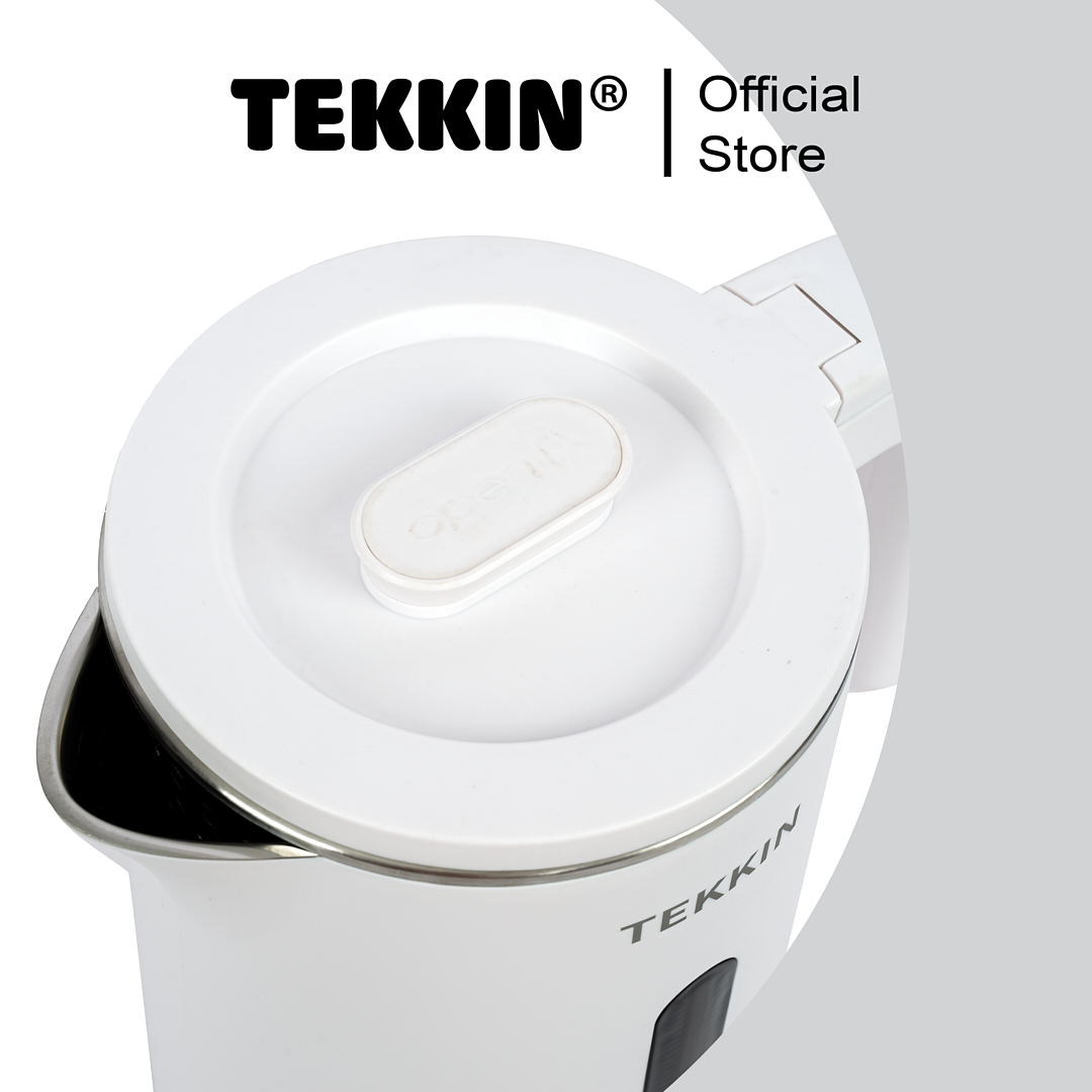 Ấm siêu tốc tự ngắt TEKKIN TI-2845 dung tích lớn 2.3L (dung tích sử dụng 1.8L) 2 lớp công suất 1500W bảo hành 12 tháng - hàng chính hãng