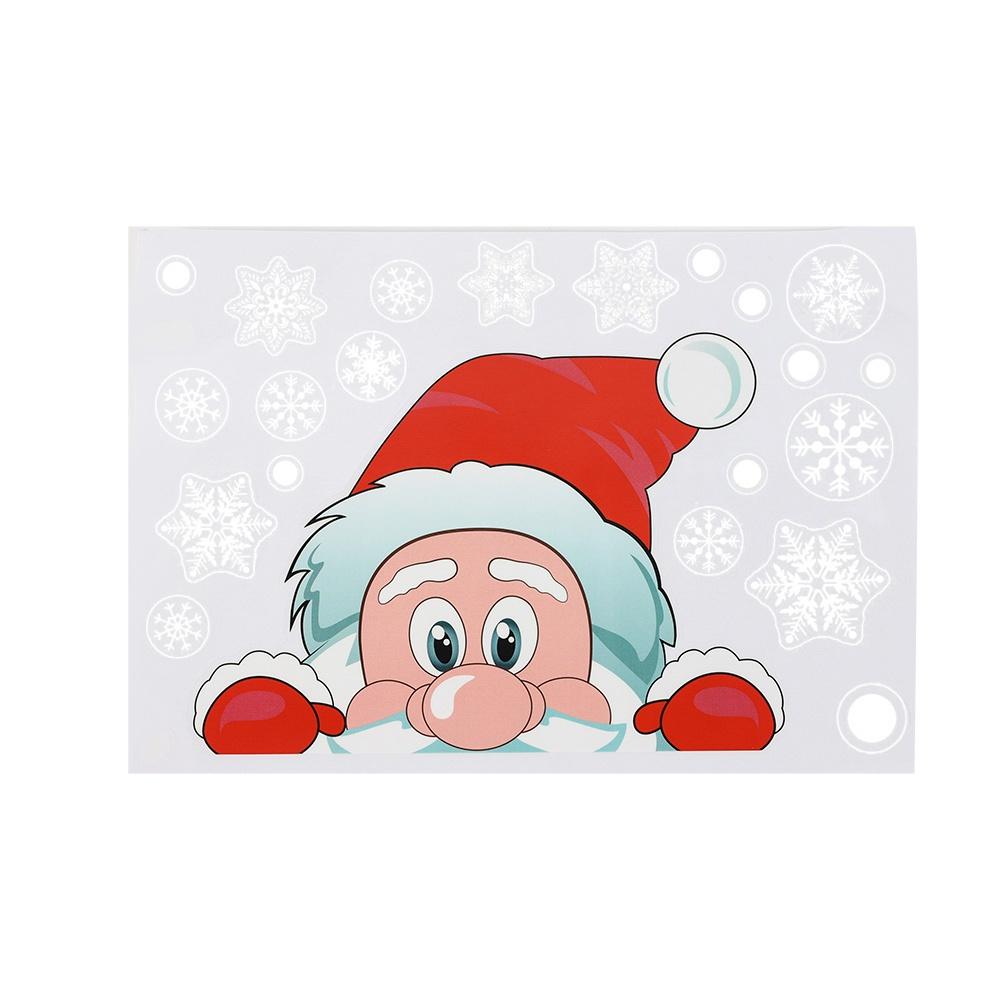 Miếng Dán Trang Trí Cửa Sổ Tự Dính Họa Tiết Giáng Sinh Năm Mới