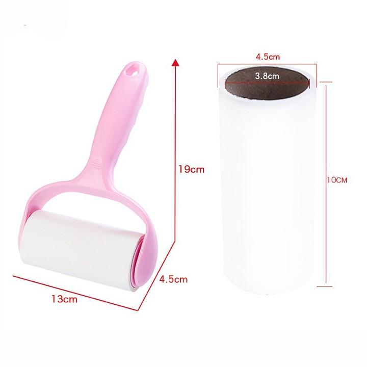 Cây lăn bụi quần áo ghế thảm tặng kèm 2 lõi thay