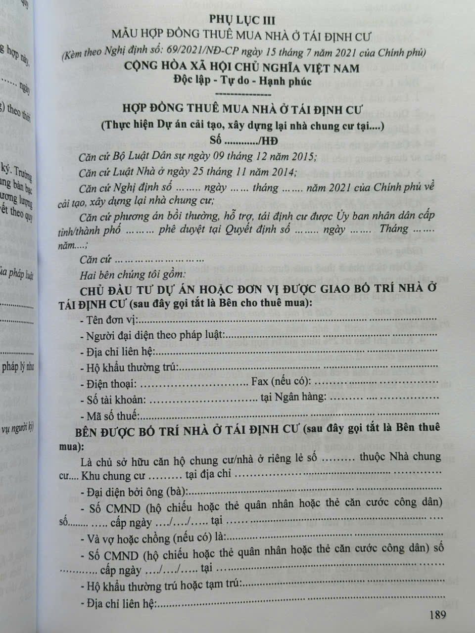 Hệ Thống Văn Bản Hợp Nhất Nghị Định Về Chính Sách Phát Triển Nhà Ở, Quản Lý Chất Lượng, Thi Công Xây Dựng, Bảo Trì Công Trình Và Quản Lý Chi Phí Đầu Tư Xây Dựng - V2294T