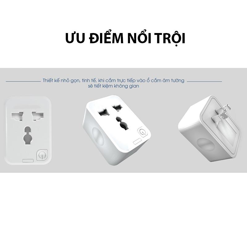 Ổ cắm đa năng tiện lợi điều khiển từ xa wifi