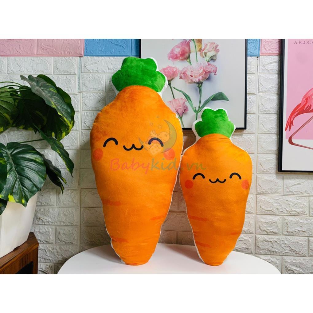 GỐI ÔM NHỒI BÔNG HOA QUẢ, 60-80cm, HANDMADE VN, vỏ nhung có khóa kéo