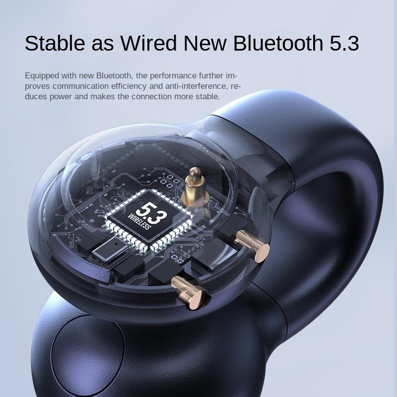 Tai nghe giảm tiếng ồn không dây TWS Tai nghe nhạc âm thanh nổi 9D HIFI Tai nghe dẫn truyền xương Tai nghe chống nước cho iOS Android 2023 MỚI Màu sắc: Trắng VIP