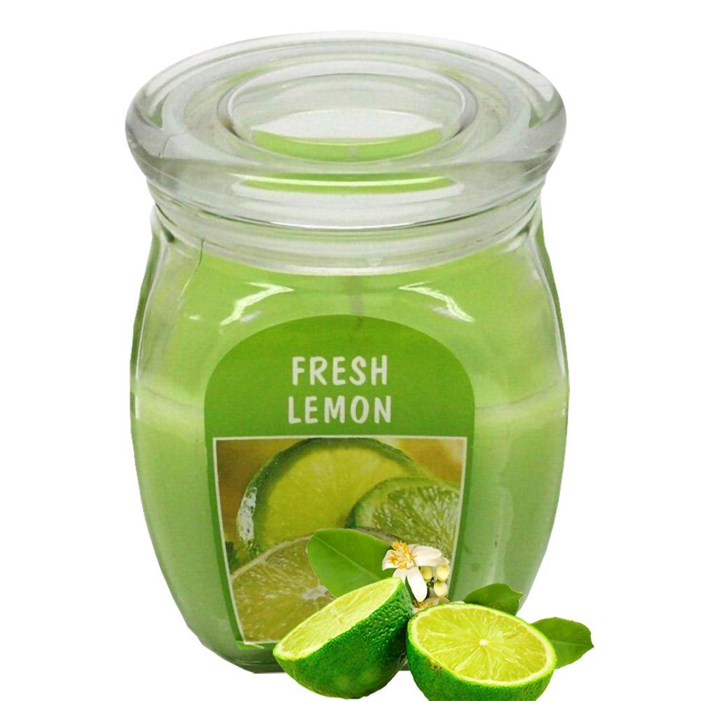 Hũ nến thơm tinh dầu Bolsius Fresh Lemon 305g QT024371 - hương chanh tươi, nến trang trí, thơm phòng, thư giãn, Hỗ trợ khử mùi