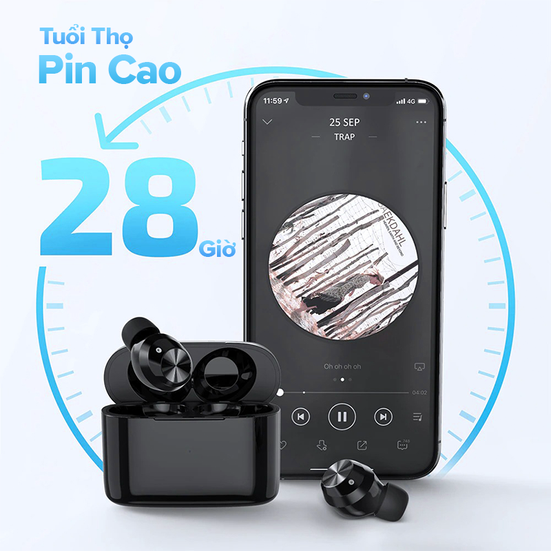 Tai Nghe Bluetooth T23, Âm Thanh Cực Chất - Hàng Chính Hãng