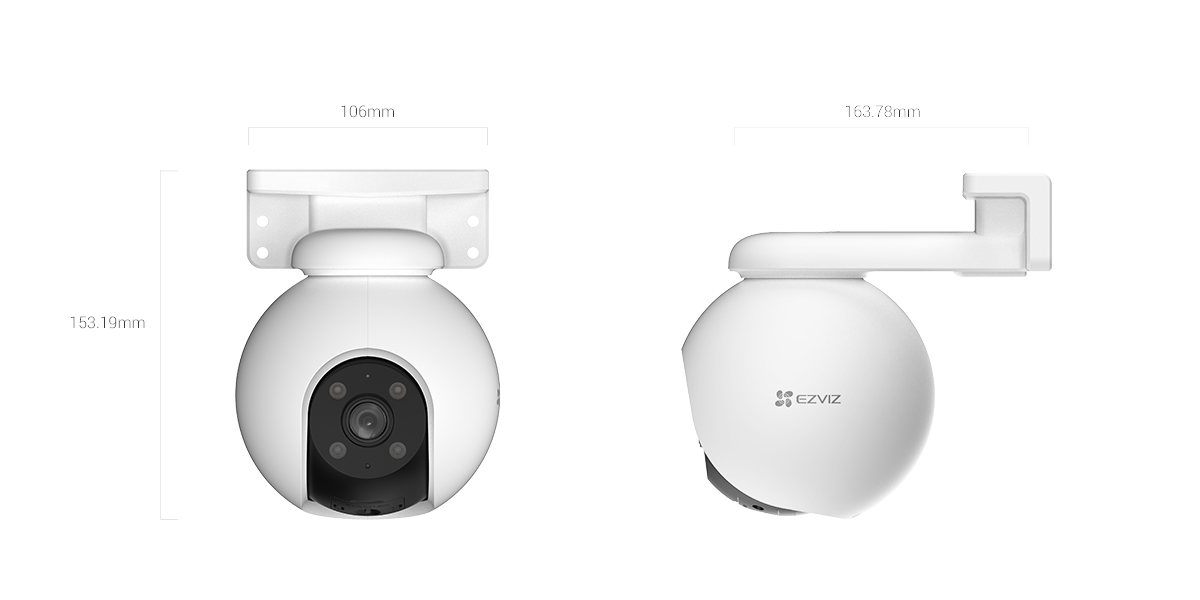 Hình ảnh Camera Wifi EZVIZ H8 Pro 3K 5MP Siêu Nét - Xoay 360 Độ Ngoài Trời, Đàm thoại 2 Chiều - Hàng Chính Hãng