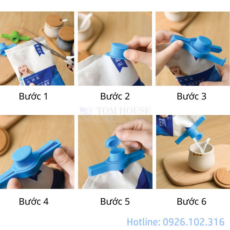 Kẹp Khóa Miệng Túi Thực Phẩm Thông Minh Tái Sử Dụng Được Tiện Dụng