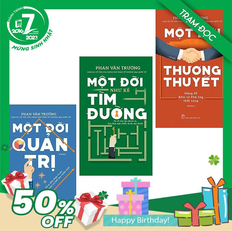 Trạm Đọc | Combo 3 Cuốn Di Sản Của GS. Phan Văn Trường Để Lại Cho Thế Hệ Sau: Một Đời Thương Thuyết + Một Đời Quản Trị + Một Đời Như Kẻ Tìm Đường (Cả Đời Trên Thương Trường)