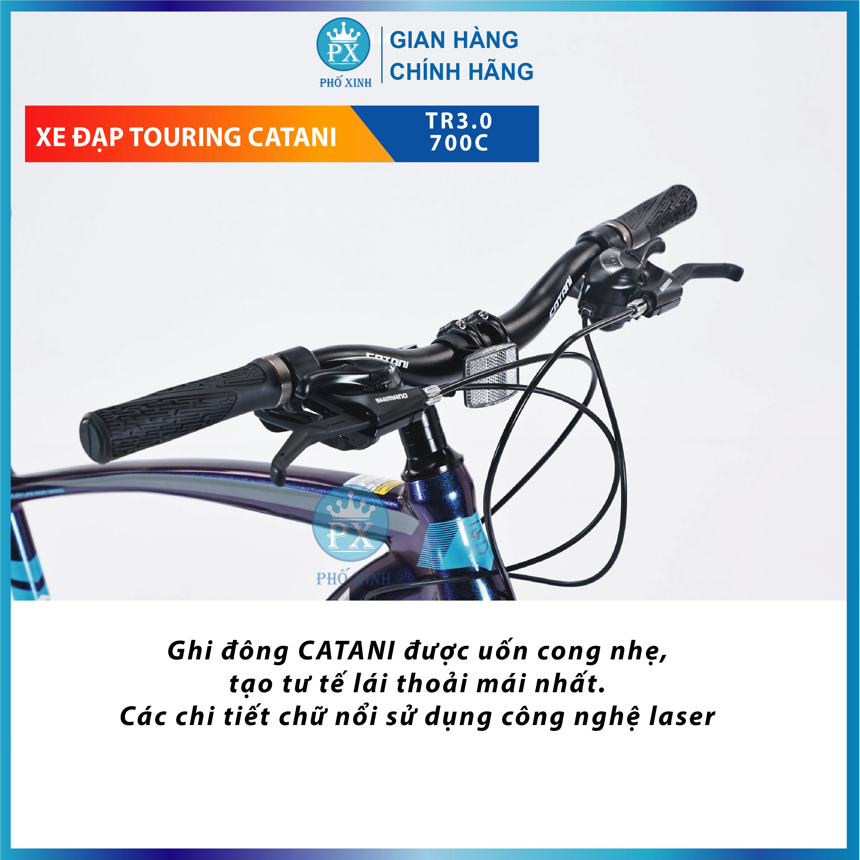 Xe Đạp Touring Đường Phố CATANI 700C TR3.0 Mẫu 2024