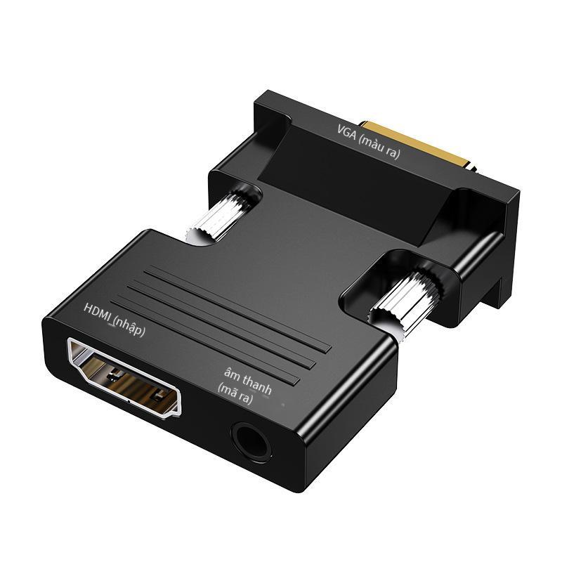 Bộ chuyển đổi bộ chuyển đổi HDMI nữ sang VGA nam phong cách mới nhất với máy chiếu âm thanh HD màn hình máy tính set-top box hdmi