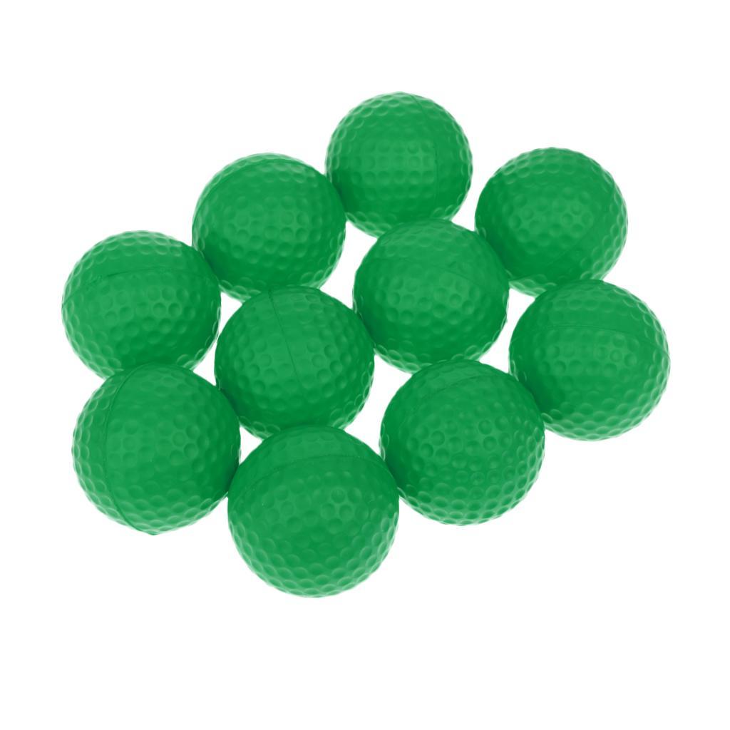 2-3pack 10 Pieces PU Foam Sponge Golf Training Soft Balls Golf Practice Balls