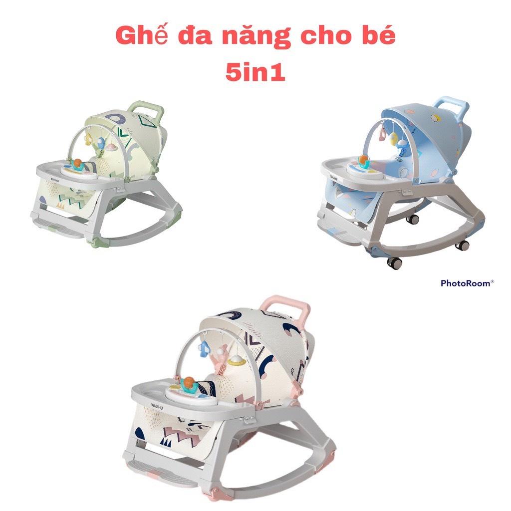 GHẾ RUNG BẬP BÊNH, KÈM BÀN ĂN CHO BÉ TẶNG THÚ ĐỒ CHƠI VÀ THANH TREO