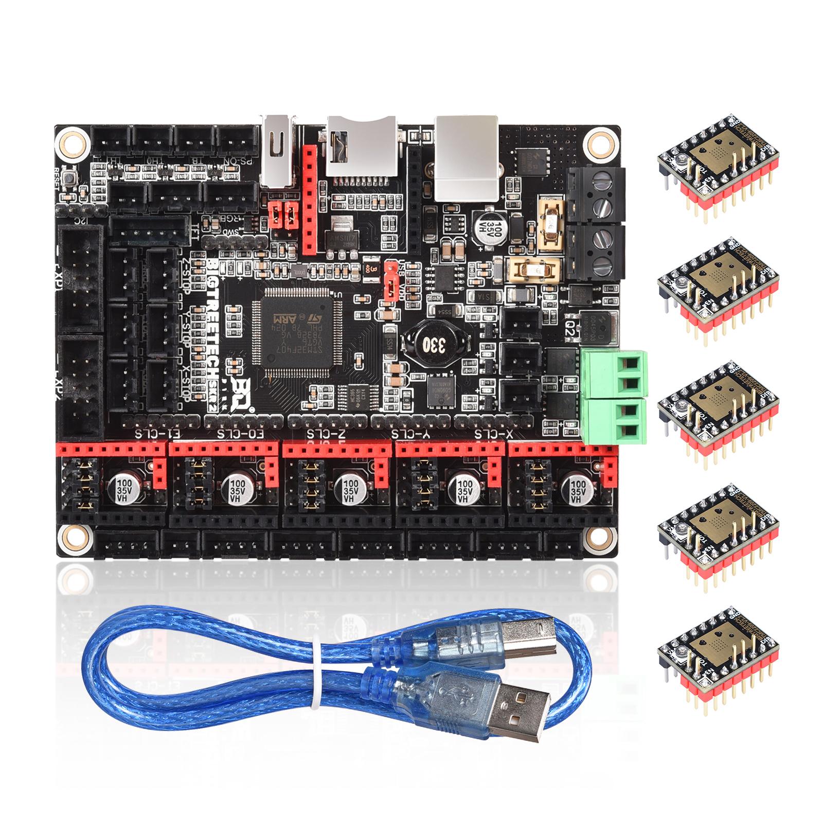 BIGTREETECH SKR V1.4 Turbo BTT SKR 3 Bo Mạch Chủ 3D Máy In Phần MKS GEN TMC2209 TMC2208 Ender3 V2 Bản Nâng Cấp Cho Voron 2.4 DIY