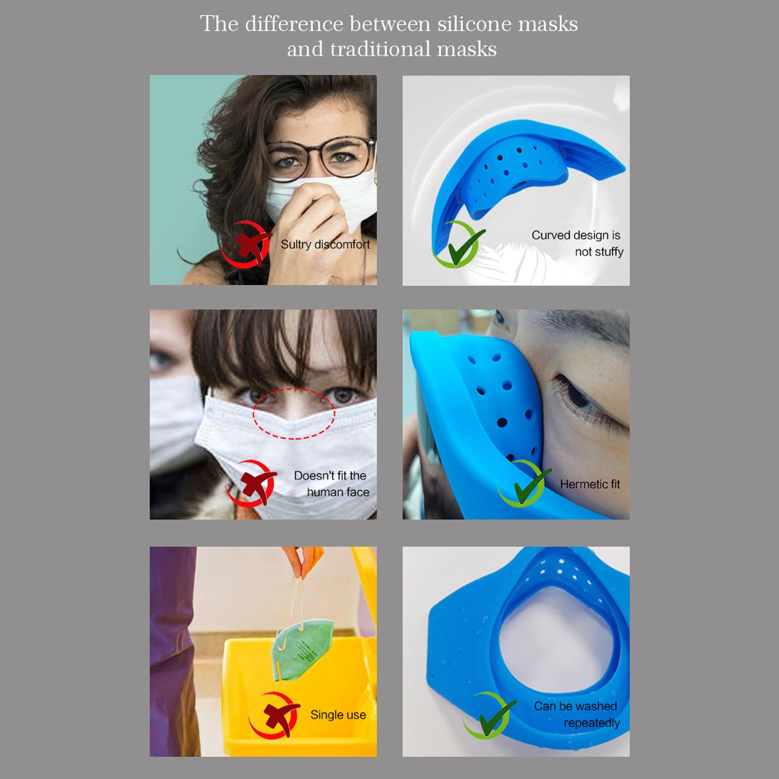 Khẩu trang đèn LED điều khiển không dây sạc bằng USB nhiều hình ảnh độc đáo