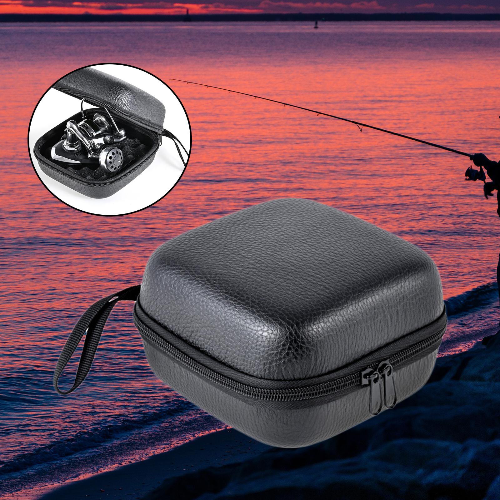 Portable EVA Fishing Reel Bag Shockproof Waterproof Reel Protective Case Fishing Tackle Storage Case for Fishing Reels
