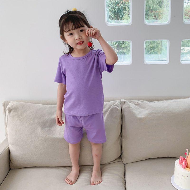HÈ 2021- Quần Áo Cộc Tay Thun Gân Happy Baby Cho Bé