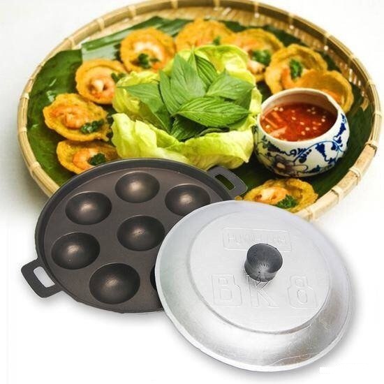 Khuôn Đổ Bánh Khọt 8 Lỗ Tiện Lợi