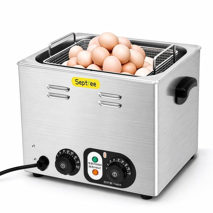 Máy Nấu Trứng Onsen Septree EF-01 Hàng Nhập Khẩu - Điều Chỉnh Nhiệt Chính Xác, Hoạt Động Ổn Định