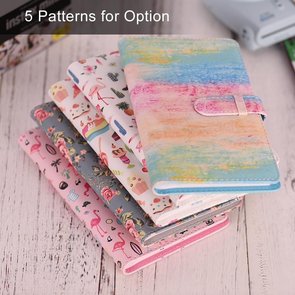 96 Túi Album Ảnh Nhỏ cho Fujifilm Instax Mini 9 8 7s 70 25 50s 90 Phim Màu Giấy