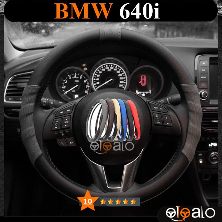 Bọc vô lăng da PU dành cho xe BMW 640i cao cấp SPAR - OTOALO
