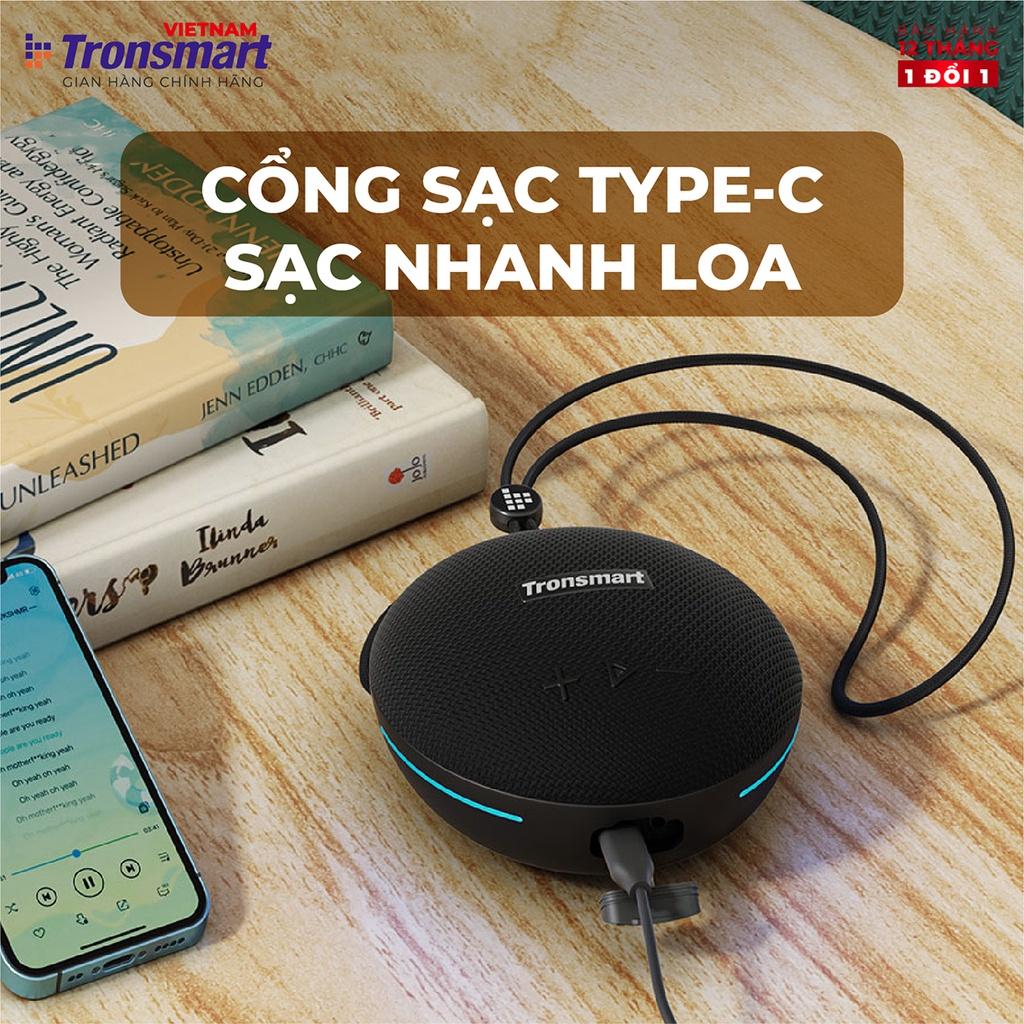 Tronsmart Splash 1 Bluetooth 5.0 Tích hợp đèn LED Chống nước IPX7 Công suất 15W Công nghệ âm thanh SoundPulse TWS - Hàng Chính Hãng