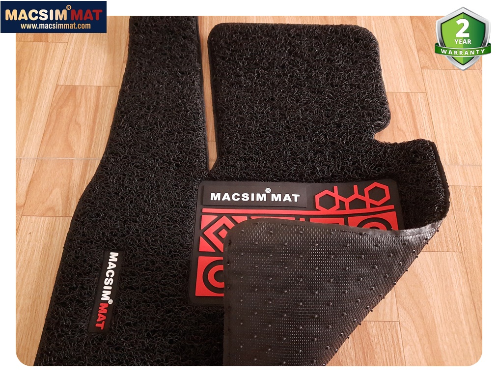 Thảm rối lót sàn ô tô dành cho Vinfast Lux SA 2018- đến nay Nhãn hiệu Macsim chất liệu nhựa rối cao cấp màu đen