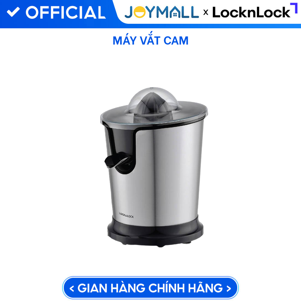 Máy vắt cam bằng thép không gỉ LocknLock EJJ226BLK công suất 85W - Hàng Chính Hãng - JoyMall