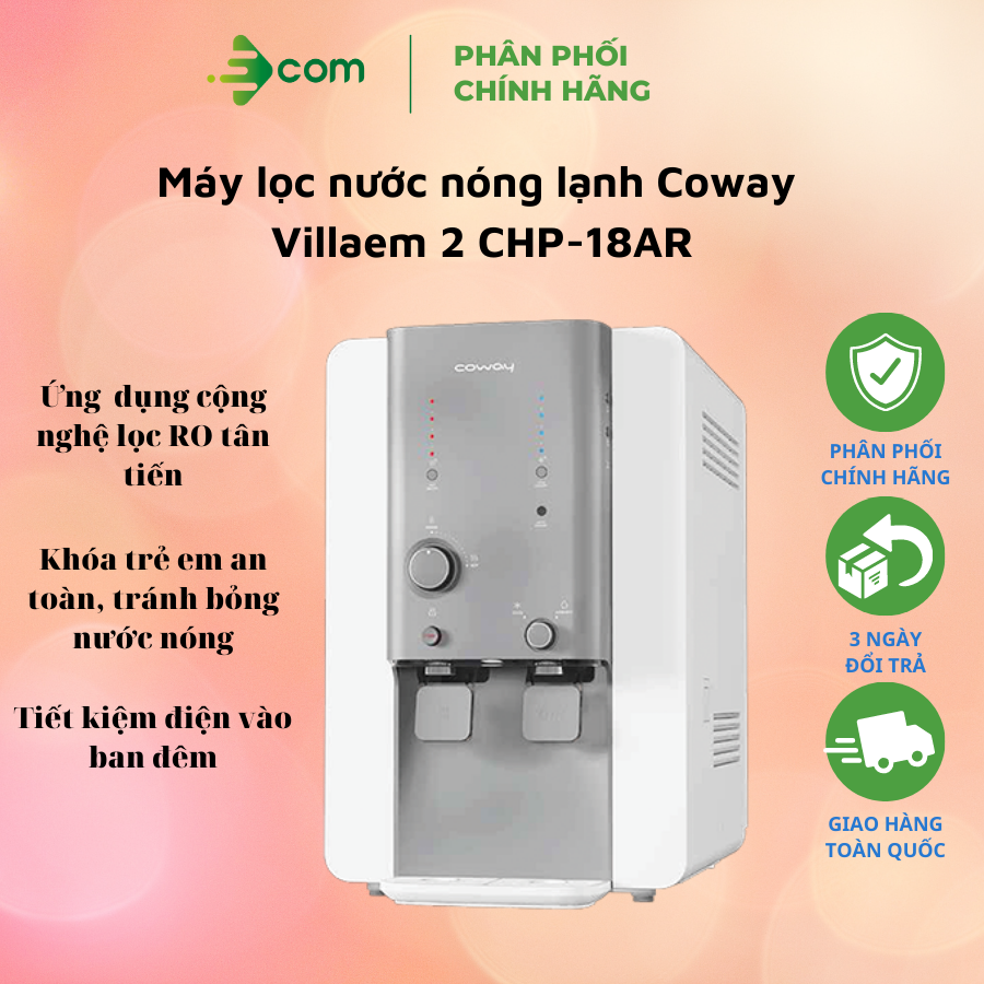 Máy lọc nước nóng lạnh Coway Villaem 2 CHP-18AR - Hàng chính hãng