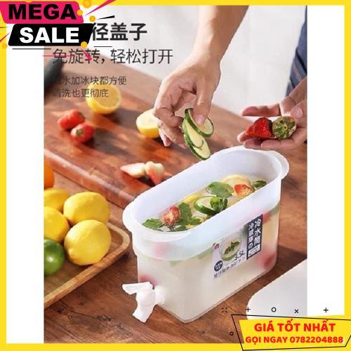 Bình Nước Tủ Lạnh 3,5 Lít Có Vòi Chuyên Để Tủ Lạnh Siêu Tiện Lợi Nhựa An Toàn - Giao Hàng Toàn Quốc