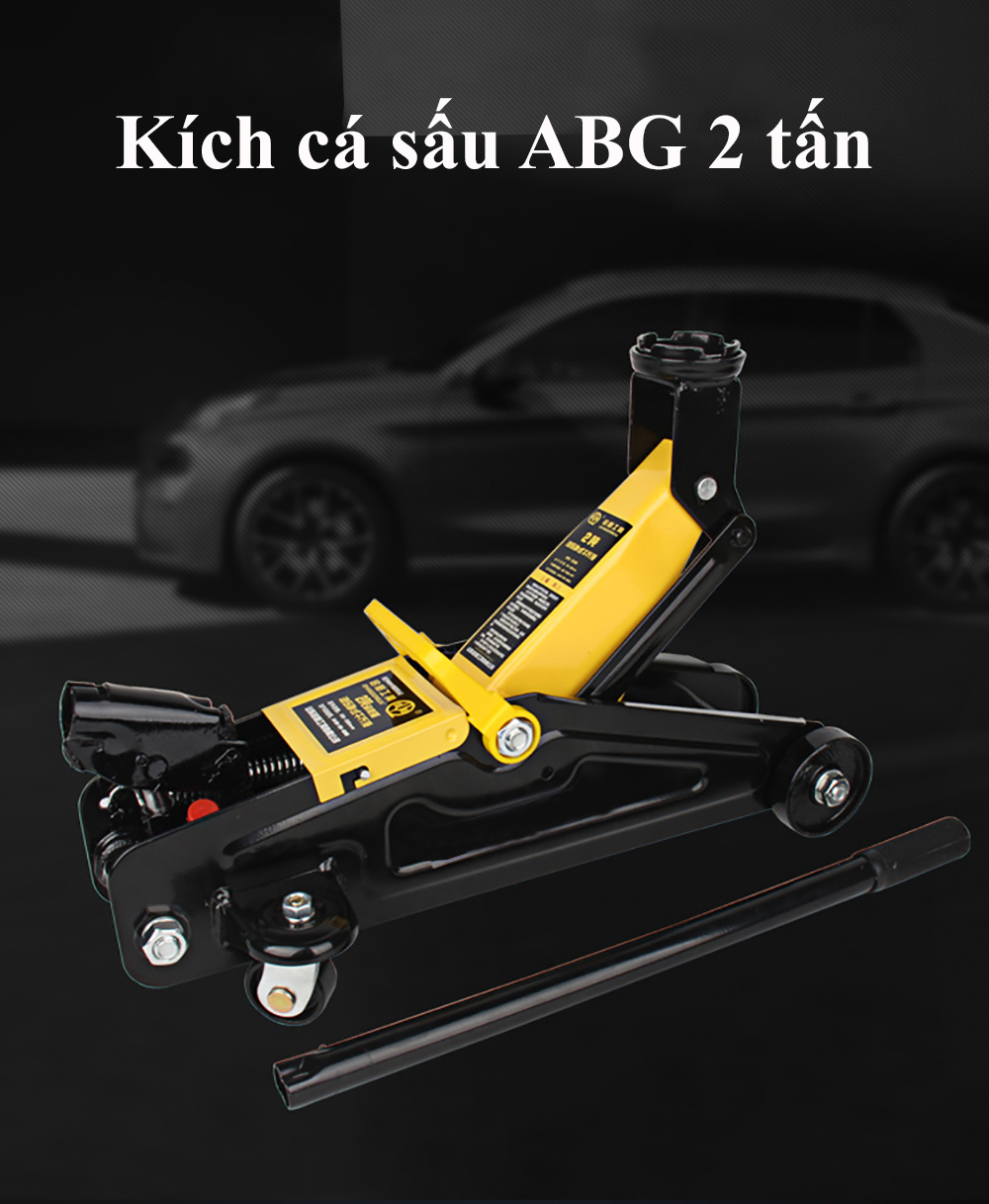 Kích Cá Sấu ABG 2 Tấn Chiều Cao Tối Thiểu 130mm Chiều Cao Tối Đa 330mm Con Đội Cá Sấu 2 Tấn Kích Thủy Lực Dùng Để Nâng Các Vật Nặng, Kích gầm Ô Tô - Hàng Chính Hãng.