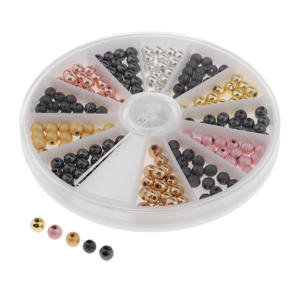 Assorted Multicolor Crystal Gems with Hole for String Beads of Necklace/Ring/Bracelet Art Craft Toys and DIY Jewelry Crystal Kit with Case