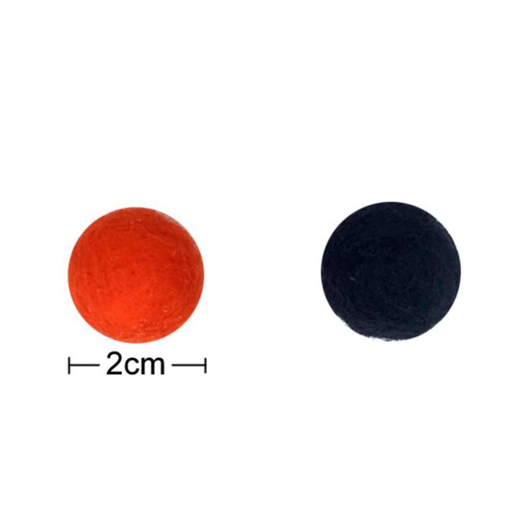 2 Meters 30pcs Wool Felt Pom Pom Balls Garland Hanging Decorations