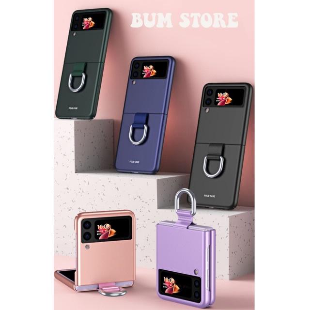 Ốp Lưng Nhựa Cứng Mỏng Xỏ Ngón Tay Cho Samsung Galaxy Z FLIP 3 / Z FLIP 4