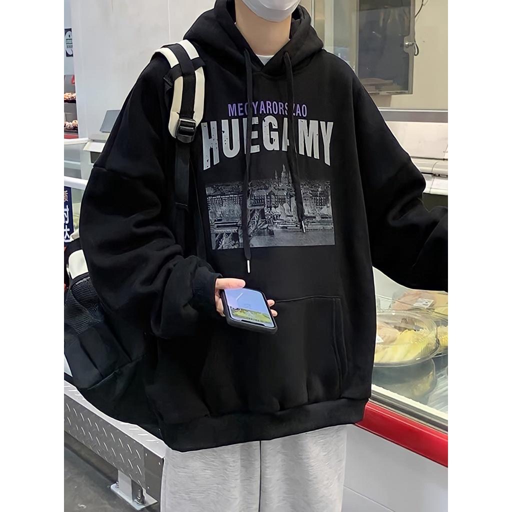 Áo Hoodie Nỉ Ngoại Dây Rút Nam Nữ Unisex HUEGAMY