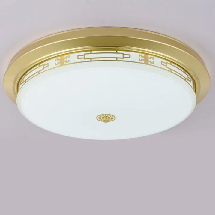 Đèn ốp trần pha lê HUATE D500mm trang trí nội thất hiện đại, sang trọng - 3 chế độ ánh sáng.